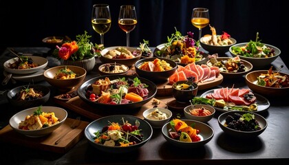 Elegant Gourmet Food Platter