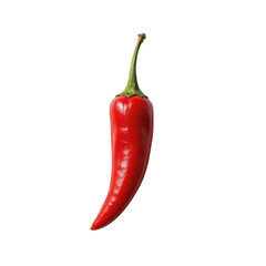 the image showcases a bright red pepper against a plain black backdrop. the pepper is vertical and takes up a significant portion of the frame, and its smooth, shiny skin reflects light