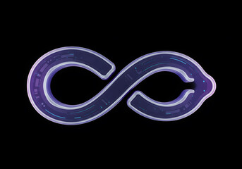 Infinity symbol gradient design