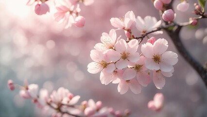 Obraz premium pink cherry blossom