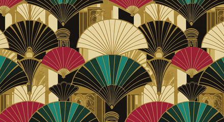 Decorative fan pattern design