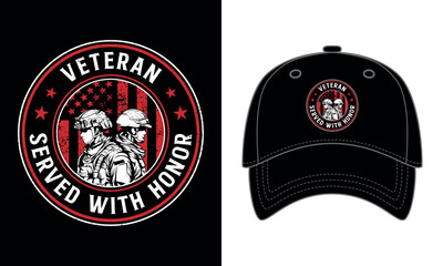 Fototapeta premium Veteran cap design