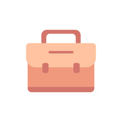 Stylized graphic briefcase illustration for professional tasks and work
