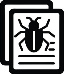 Bug Report Icon Outline Vector Illustration