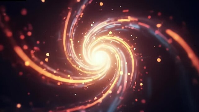 Abstract swirling vortex design