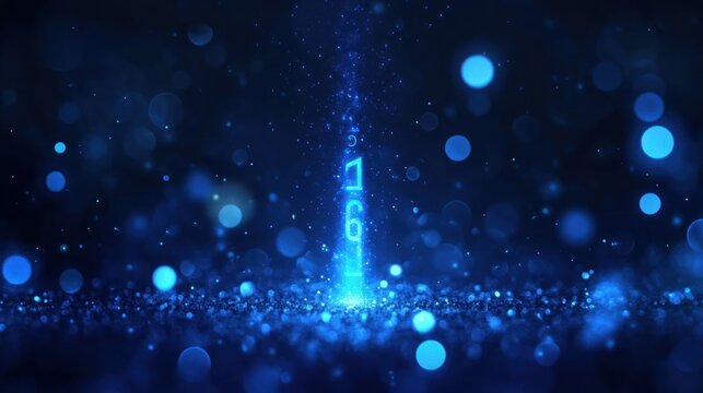 Abstract Digital Data Stream: 1601