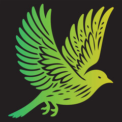 Bird logo and silhouette design
