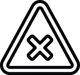 Error Icon Outline Vector Illustration