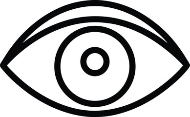 Eye Visible Icon Outline Vector Illustration