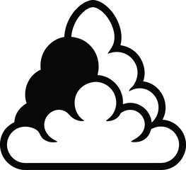 Fog Icon Outline Vector Illustration