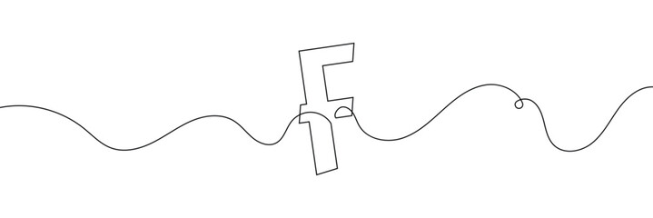 G single line drawing of a letter j. Continuous line alphabet symbol icon. One line icon. Vector illustration.