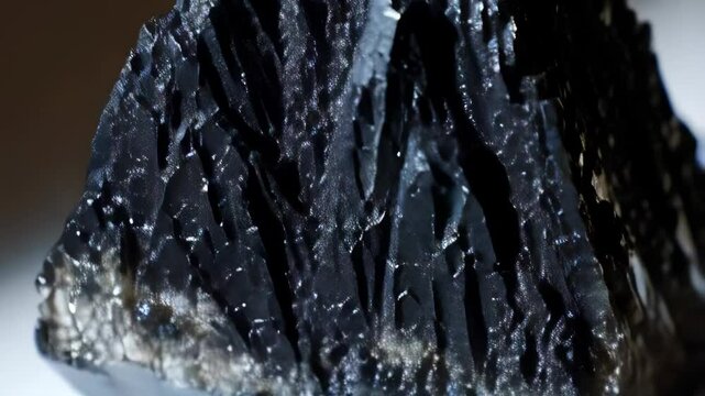 Close-up of crystalline antimony mineral showcasing sharp edges, metallic luster, and intricate crystal formations.