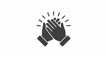 High five hands illustration