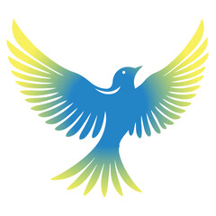 Bird logo and silhouette design