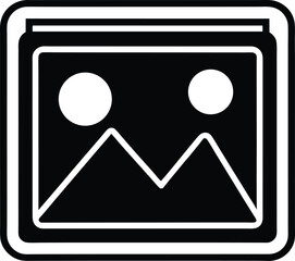 Image Photo Icon Outline Vector Illustration