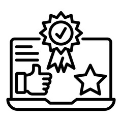 Brand Reputation single icon