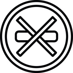 Minimize Icon Outline Vector Illustration