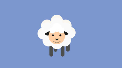 vector illustration of a sheep