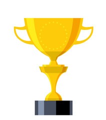 Gold cup trophy Icon. Cup prize icon. Award first place icon for rewards ceremony