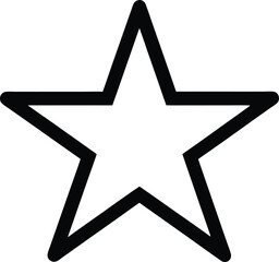 star icon outline vector illustration