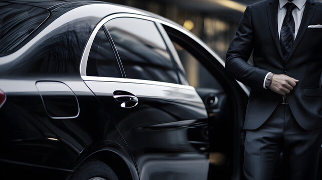 Black car service luxury transportation executive chauffeur driven vehicle business travel style 100