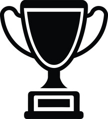 trophy icon outline vector illustration