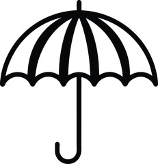 umbrella icon outline vector illustration © Vectortwist