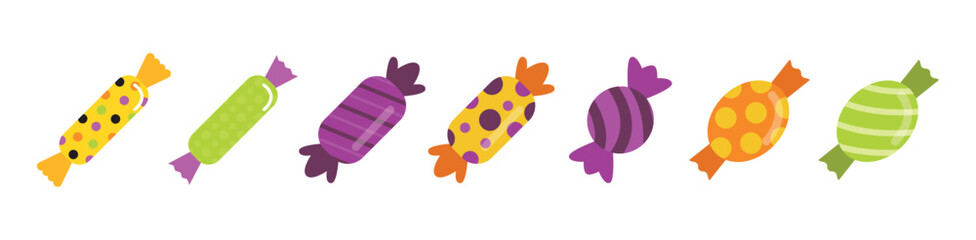 Color sweets candy icon. Candy vector design collection. Candy icon symbol. Vector illustration eps 10