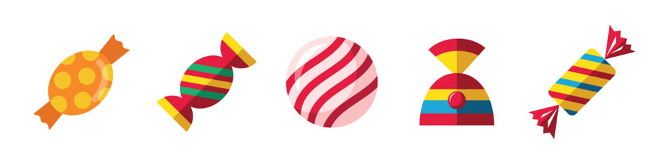 Color sweets candy icon. Candy vector design collection. Candy icon symbol. Vector illustration eps 10