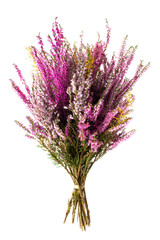 Vibrant Heather Bouquet Pink, Purple, and Yellow Flowers