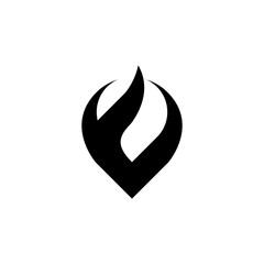 vector illustration of a fire icon