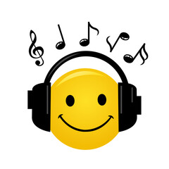 Yellow emoticon cartoon character