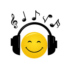 Yellow emoticon cartoon character