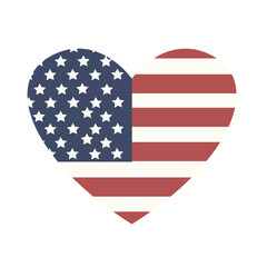 USA flag in style vector