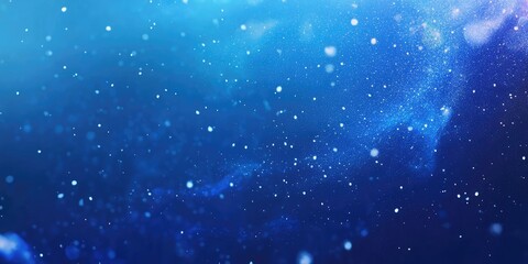 Obraz premium Abstract blue cosmic dust and nebula