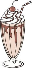 Milkshake Silhouette Design for Crafting. Creative Milkshake Silhouette Design for Download. Milkshake Silhouette Design for Printing Projects. Unique Milkshake Silhouette Design for Sublimation