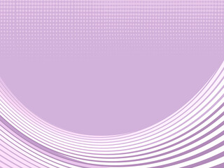 紫色の流線型ウェーブとハーフトーン モダンでエレガントな抽象背景