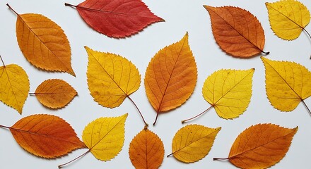 Obraz premium Autumn leaves pattern