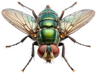 fly on white generative ai