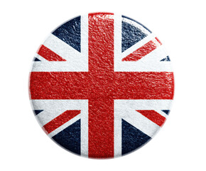Obraz premium British flag badge for patriotic events and promotions