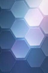 Fototapeta premium Abstract Hexagon Pattern Background Cool Blue and Purple Hues with Subtle Depth and Texture
