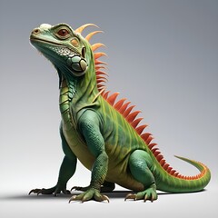 Fototapeta premium I is for Iguana 