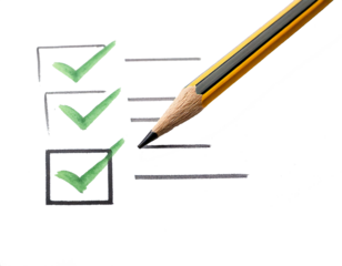 
Checkbox, pencil — isolated on white background, ideal for presentations, design, education, user interface concepts, planning visuals, checklists, office supplies, minimalism, editable elements, cle