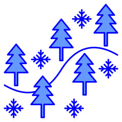 Fototapeta premium frozen forests