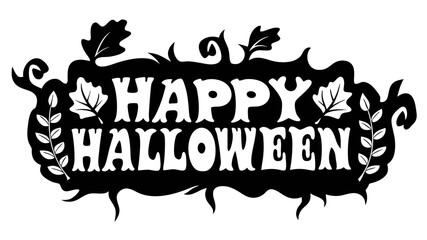 Happy Halloween typography