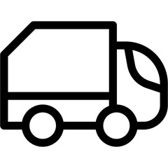 Recycling Truck Icon Vector Symbol Design Illustration