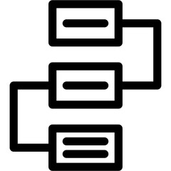 Workflow Icon Vector Symbol Design Illustration