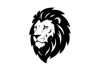 Obraz premium lion king silhouette logo vector