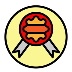 Trending Product Badge Vector Filled Icon Design