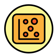 Heatmap Spike Icon Vector Filled Icon Design